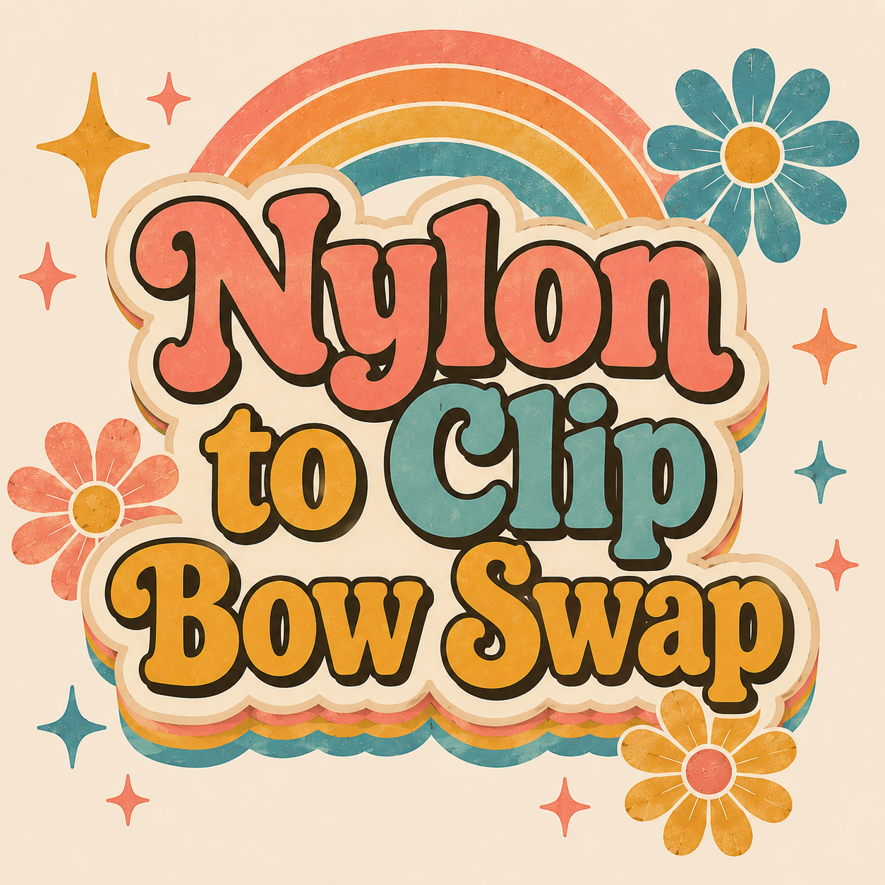 Nylon to Clip Bow Swap